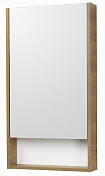 Зеркало-шкаф Aquaton Сканди 45 белый, дуб рустикальный