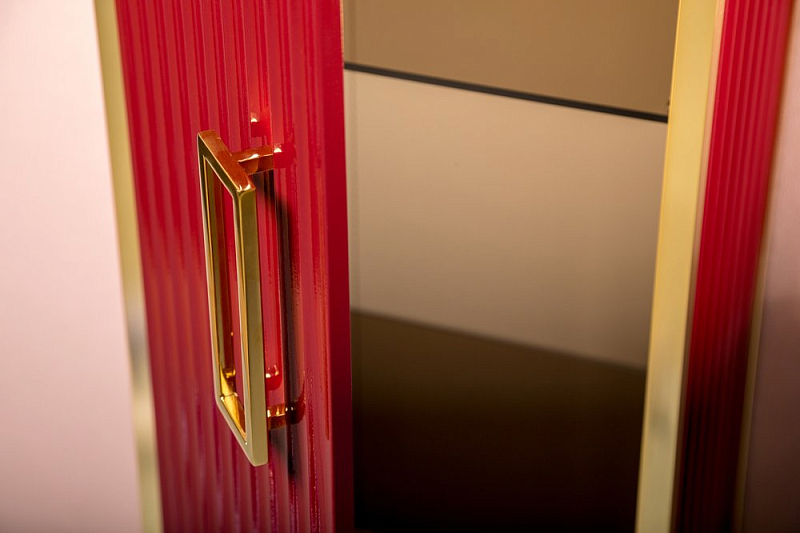 Шкаф-пенал Armadi Art Monaco 35 L бордовый, золото , изображение 2