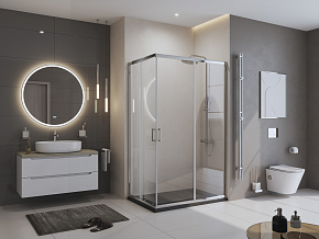 Фото Поддон для душа BelBagno Uno TRAY-MR-UNO-AH-120/90-35-NERO-CR 120x90