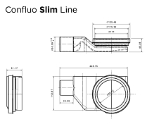 Душевой лоток Pestan Confluo Slim+ Line 13100023 45 см, изображение 11