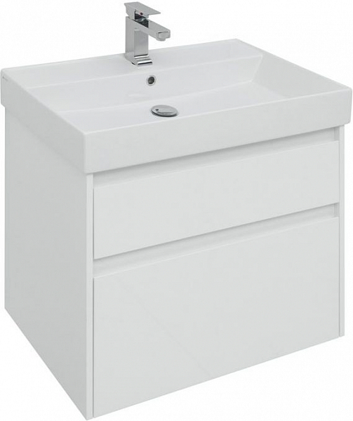 Мебель для ванной Aquanet Nova Lite 75 белый 2 ящика , изображение 8