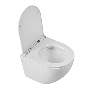 Унитаз подвесной BelBagno Sfera-R BB046CHR/BB902SC безободковый , изображение 2