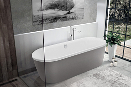 Акриловая ванна Cezares Metauro METAURO-Central-180-80-40-W-MATT 180x80 , изображение 3