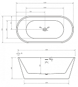 Акриловая ванна Abber AB9320-1.5 150x75 , изображение 5