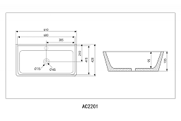 Раковина Abber Rechteck AC2201 60 см , изображение 5