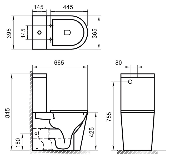 Унитаз-компакт BelBagno Sfera-R BB2141CPR/BB902SC безободковый , изображение 8