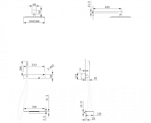 Душевой комплект Abber Rund AF8750NG никель , изображение 3