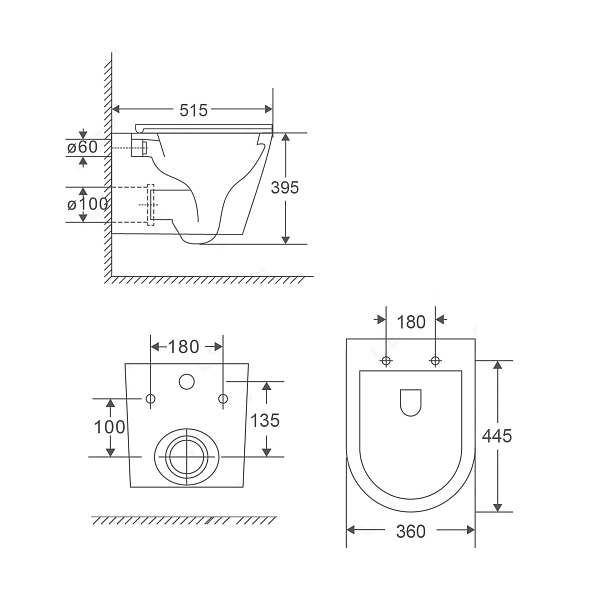 Унитаз подвесной Point Венера PN41071 , изображение 7