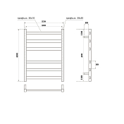 Полотенцесушитель водяной Point Меркурий П6 50x60 хром , изображение 3