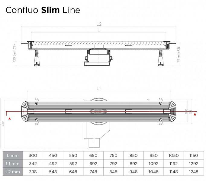 Душевой лоток Pestan Confluo Slim Line 13100030 30 см, изображение 15