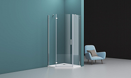 Душевой уголок BelBagno Kraft P-1-100-C-Cr-L , изображение 1