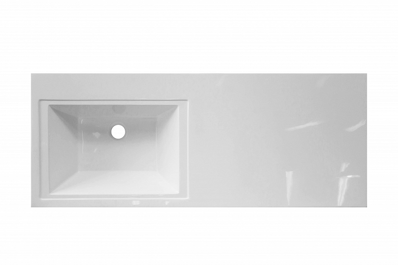 Тумба с раковиной Эстет Dallas Luxe 150 L белая 3 ящика , изображение 6
