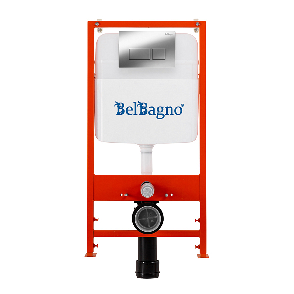 Система инсталляции для унитазов BelBagno BB026/BB041CR с кнопкой смыва , изображение 2