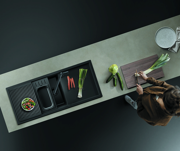 Мойка кухонная Omoikiri Sintesi 116-GB графит , изображение 2