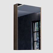 Зеркало-шкаф Comforty Порто 50 дуб темно-коричневый , изображение 1
