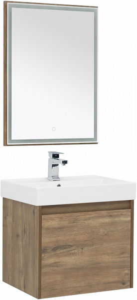 Мебель для ванной Aquanet Nova Lite 60 дуб рустикальный 1 ящик , изображение 1