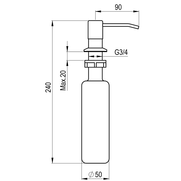 Дозатор Point PN3201W белый , изображение 2