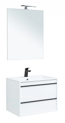 Фото Мебель для ванной Aquanet Lino 70 белый матовый