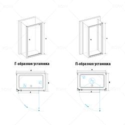 Фото Душевой уголок RGW Passage PA-35 (PA-05 + Z-050-1) 100х100