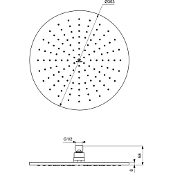 Фото Верхний душ Ideal Standard IdealRain A5803XG