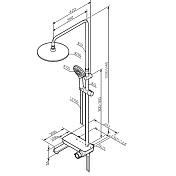 Душевая стойка AM.PM Like F0780700 , изображение 13