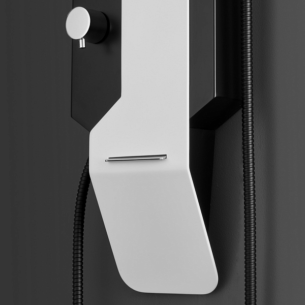 Душевая панель Black&White Gravity GR028 белый/черный , изображение 5