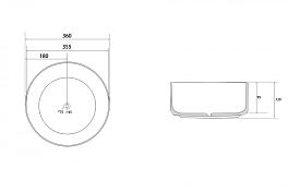 Раковина Abber Bequem AC2108MBG , изображение 4