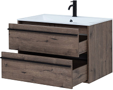 Мебель для ванной Aquanet Lino 80 дуб веллингтон , изображение 5