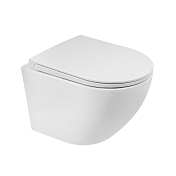 Унитаз подвесной BelBagno Sfera-R BB046CHR/BB902SC безободковый , изображение 1
