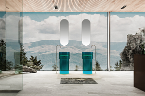 Фото Раковина Abber Kristall AT2701Aquamarin 45 см