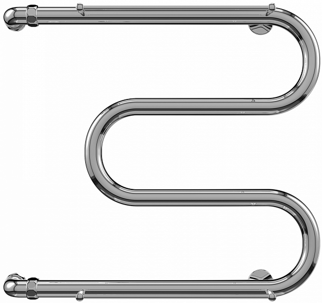 Полотенцесушитель водяной Terminus Эконом М-образный 50х60 с полкой, изображение 1