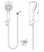 Душевой гарнитур Ideal Standard IdealRain Evo Round L3 B2239AA , изображение 2