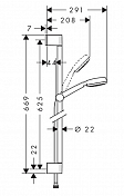 Душевой гарнитур Hansgrohe Crometta 26652400 , изображение 4