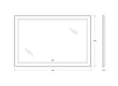 Зеркало BelBagno Kraft SPC-KRAFT-1200-800-LED-TCH-WARM , изображение 9