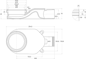 Фото Душевой лоток BelBagno Luce BB-LD-LUCE-60-BIANCO с решеткой 60 см