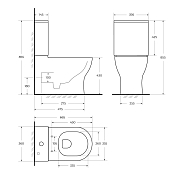 Унитаз-компакт BelBagno Sfera-Tor BB2141CP-TOR/BB2141T/BB865SC , изображение 12