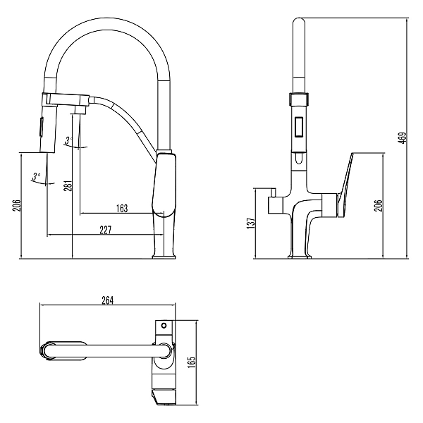 Смеситель Lemark Comfort LM3074C-White для кухонной мойки , изображение 2