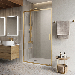 Фото Душевая дверь в нишу BelBagno Luce BF-1-120-C-ORO