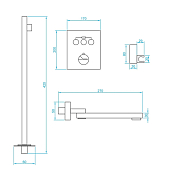 Душевой комплект RGW Shower Panels SP-370 , изображение 7