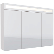 Зеркало-шкаф Dreja Uni 120 белый, с подсветкой , изображение 2