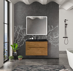 Фото Тумба под раковину BelBagno Marino-H60 90 подвесная, Rovere Nature