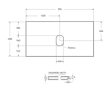 Столешница BelBagno KEP-90-CEM-W0 Cemento , изображение 2