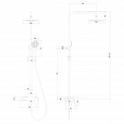 Душевая стойка Lemark Bronx LM3760GM , изображение 2