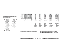 Радиатор Zehnder Charleston Retrofit 3057 - 12 секц. с нижним подключением , изображение 3