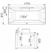 Акриловая ванна Gemy G9076 B 177х81 , изображение 4