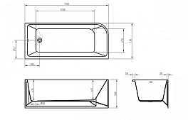 Акриловая ванна BelBagno BB712-1700-730-R 170x75 , изображение 8