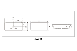 Раковина Abber Rechteck AC2204MBG 60 см , изображение 4