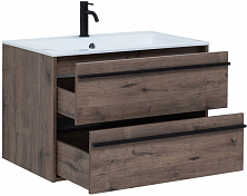 Мебель для ванной Aquanet Lino 80 дуб веллингтон , изображение 6