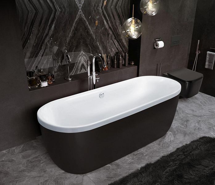 Акриловая ванна Cezares Metauro METAURO-Central-180-80-40-W-MATT 180x80 , изображение 4