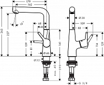 Смеситель Hansgrohe Talis S 72105000 для раковины , изображение 2